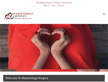Tablet Screenshot of heartstringshospice.com